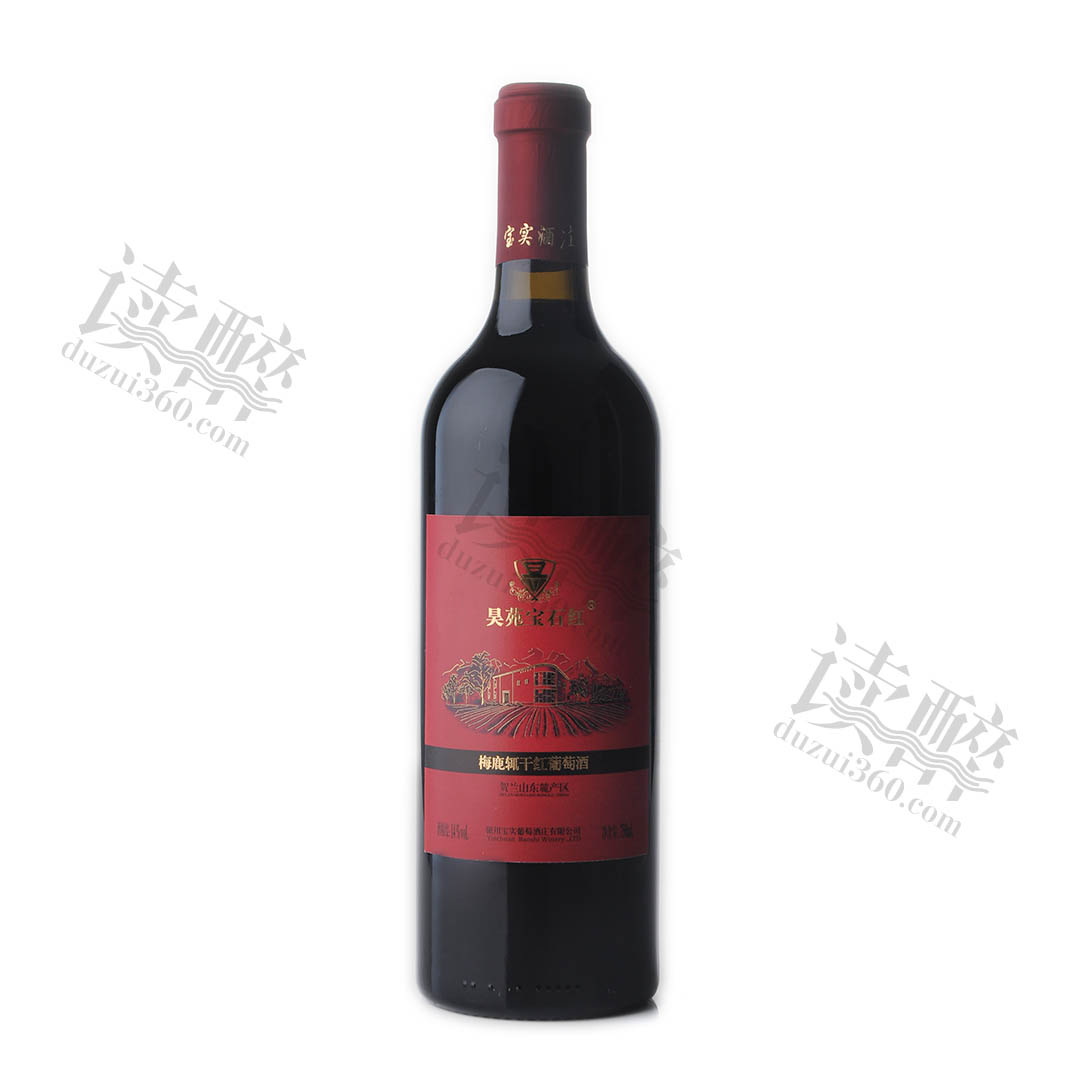 宝实酒庄昊苑宝石红梅鹿辄干红